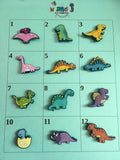 DINOSAUR CROC CHARMS Kids Shoe Charms or BIRTHDAY PARTY FAVORS T-Rex Triceratops