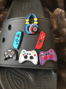 Game Controllers, gaming system Shoe Charms, Charms for your Crocs, Custom Shoes, Croc Accessories, Gamer Charms