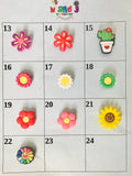 Flowers, Lucky Clover, Sunflower, Hibiscus, Cactus Shoe Charms, Charms for your Crocs, Croc Accessories