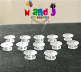 Clear DIY Croc Charms, Back buttons for Crocs, Make your own Clog Charms